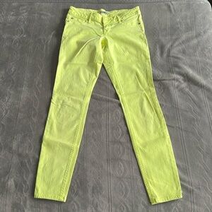 Express Neon Yellow Jeans Size 2
